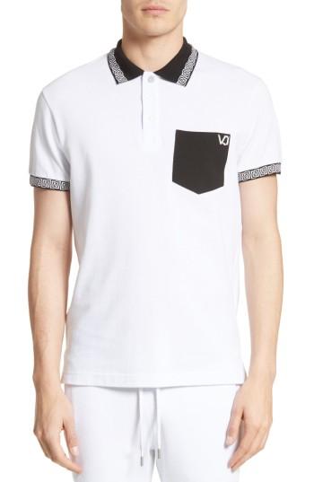 Men's Versace Jeans Colorblock Polo Eu - White