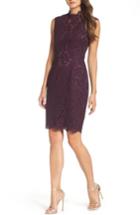 Women's Vince Camuto Open Back Lace Sheath Dress