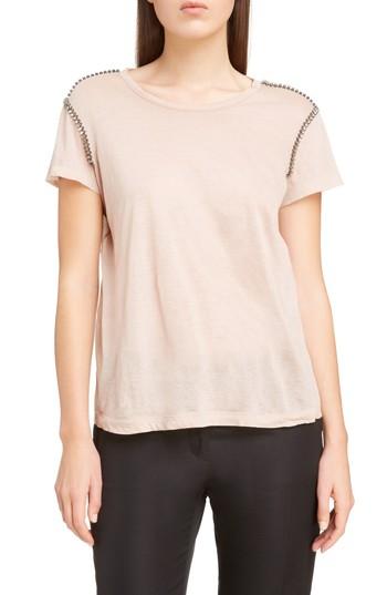 Women's N?21 Crystal Embellished Tee Us / 36 It - Beige