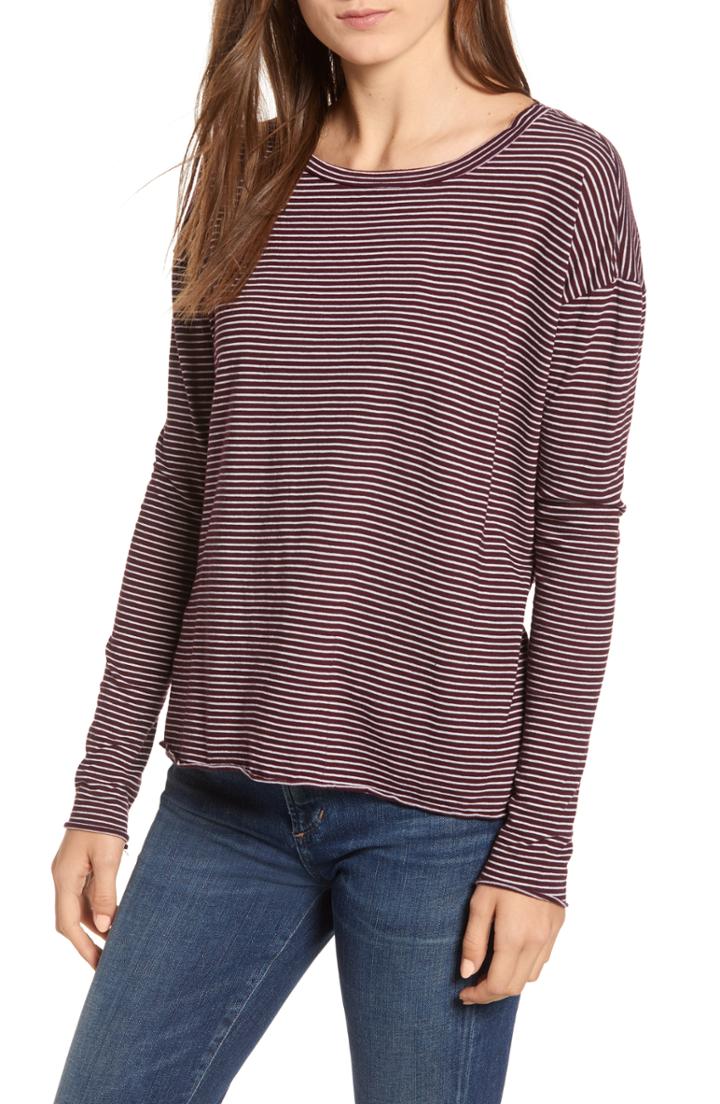 Women's Halogen Ponte Tie Sleeve Tunic, Size - Yellow