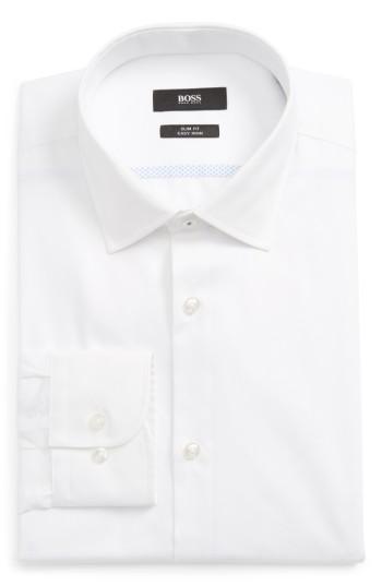 Men's Boss Jerris Slim Fit Easy Iron Solid Dress Shirt