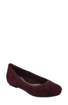 Women's Earth Anthem Studded Flat .5 M - Burgundy