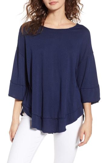 Women's Bp. Seam Detail Tee, Size - Blue