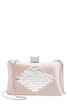 Badgley Mischka Aero Satin Clutch - Pink