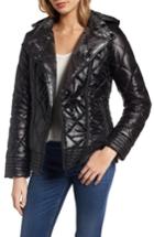 Women's Guess Reversible Packable Asymmetrical Quilted Jacket