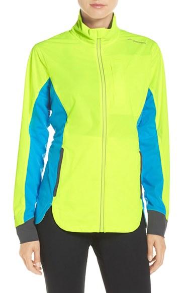 Women's Brooks 'drift' Water Resistant Shell Jacket - Yellow