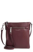 Marc Jacobs Recruit North/south Leather Crossbody Bag - Purple