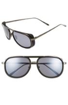 Women's Linda Farrow 58mm Sunglasses - Black/ Matte Silver