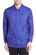 Men's Nike Sb Shield Coach's Jacket, Size - Blue