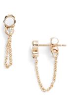 Women's Zoe Chicco Diamond & Opal Front Back Earrings (nordstrom Exclusive)