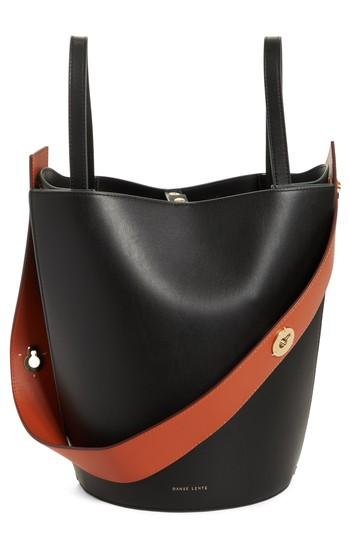 Danse Lente Mini Lorna Leather Bucket Bag - Black