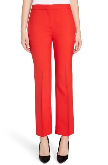 Women's Alexander Mcqueen Wool & Silk Blend Pants Us / 36 It - Red