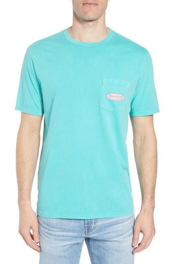 Men's Vineyard Vines Vv Surf Logo Regular Fit Crewneck T-shirt - Green