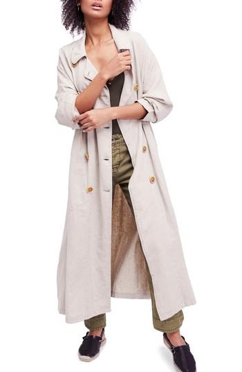 Women's Free People Sweet Melody Duster Jacket - Beige
