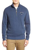 Men's Tommy Bahama 'classic Aruba' Original Fit Half Zip Sweater, Size - Blue