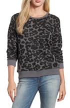 Women's Lucky Brand Cheetah Print Sweatshirt - Grey