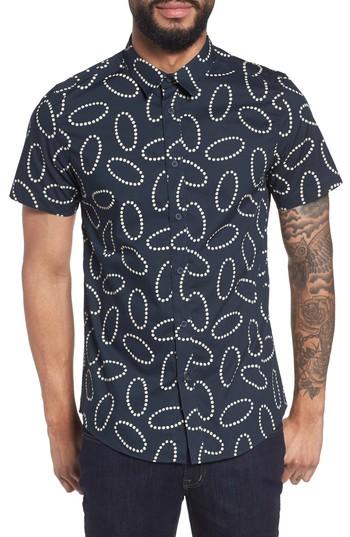 Men's Twentymetrictons Woven Short Sleeve Shirt - Blue