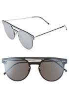Women's Spitfire Prime 49mm Frameless Sunglasses - Silver/ Silver Mirror