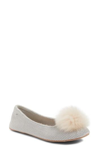 Women's Ugg Andi Pompom Slipper M - Grey