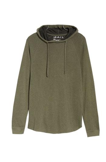 Men's The Rail Thermal Knit Raglan Hoodie - Green
