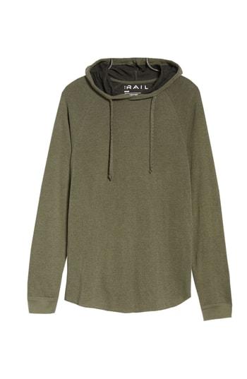 Men's The Rail Thermal Knit Raglan Hoodie - Green