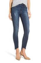 Women's Leith Diagonal Ripped Step Skinny Jeans - Blue