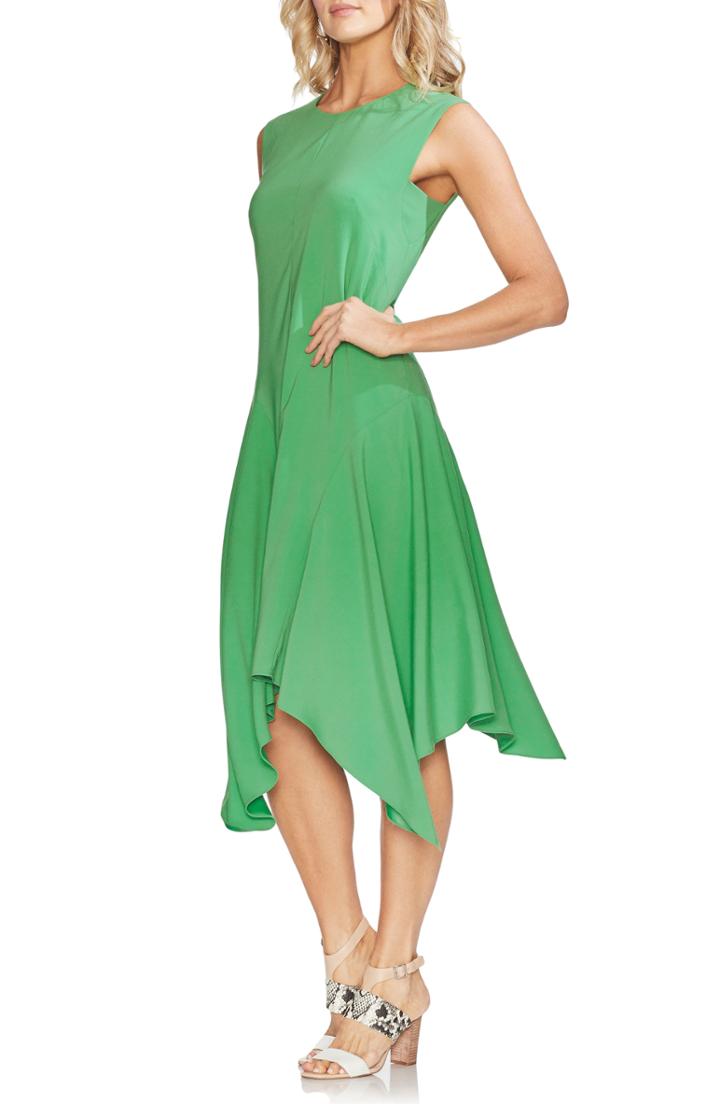 Women's Vince Camuto Handkerchief Hem Dress - Green