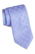 Men's Nordstrom Men's Shop Sanders Neat Silk Tie, Size - Purple