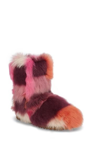 Women's Ugg Shag It Crazy Genuine Toscana Shearling Classic Bootie M - Pink
