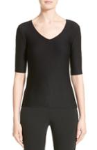 Women's Armani Collezioni Micro Jacquard Jersey Tee
