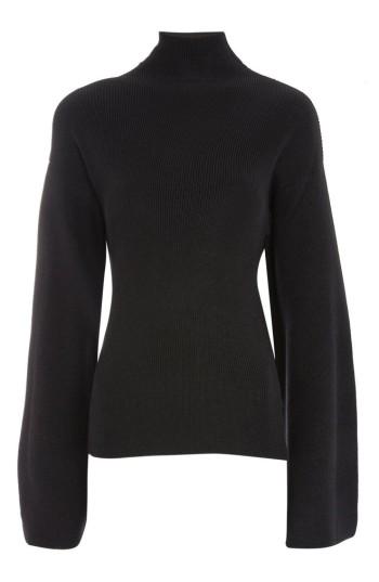 Women's Topshop Boutique Twist Back Sweater Us (fits Like 0) - Black