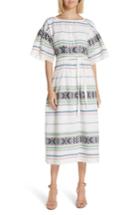 Women's Joie Lilianaly Embroidered Midi Dress - White