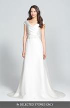 Women's Jesus Peiro Embellished Waist Draped Satin Dress, Size In Store Only - Ivory
