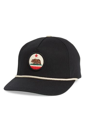 Men's American Needle California Snapback Baseball Cap - Black