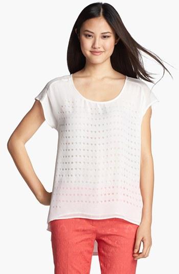Pleione Laser Cut Blouse White