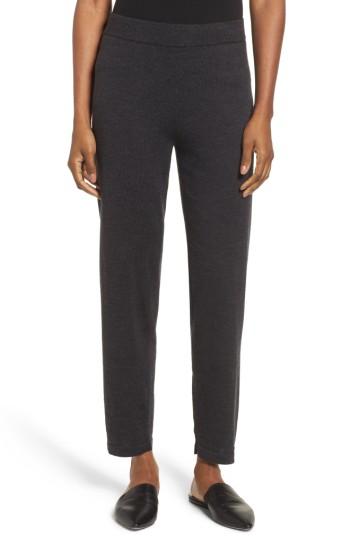 Women's Eileen Fisher Merino Wool Ankle Pants - Grey