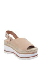 Women's Marc Fisher D Quint Slingback Wedge, Size 5 M - Brown