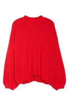 Women's Bp. Balloon Sleeve Sweater - Red