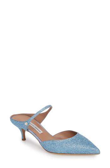 Women's Tabitha Simmons Liberty Glitter Pump Us / 36eu - Blue