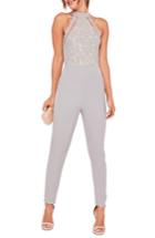 Women's Missguided Lace Sleeveless Jumpsuit