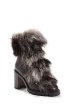 Women's Christian Louboutin Fanny Genuine Fox Fur Boot Us / 35eu - Black