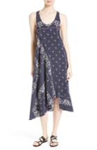 Women's Theory Apalania Bandana Silk A-line Dress