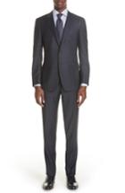 Men's Canali Milano Classic Fit Plaid Wool Suit
