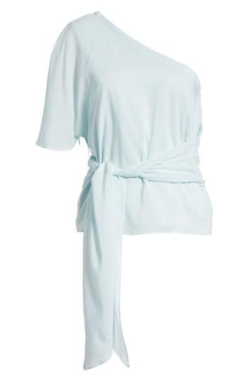 Women's 1.state Tie Waist One-shoulder Blouse