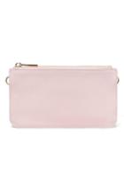 Pop & Suki Leather Zip Pouch - Pink
