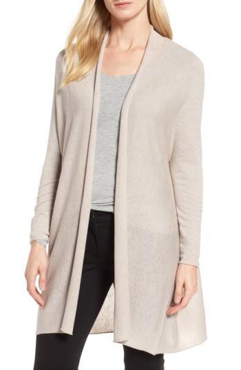 Women's Nordstrom Signature Long Cardigan - Grey