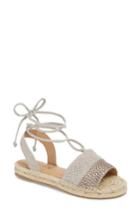 Women's Nic+zoe Eliza Ankle Wrap Espadrille Sandal M - Grey