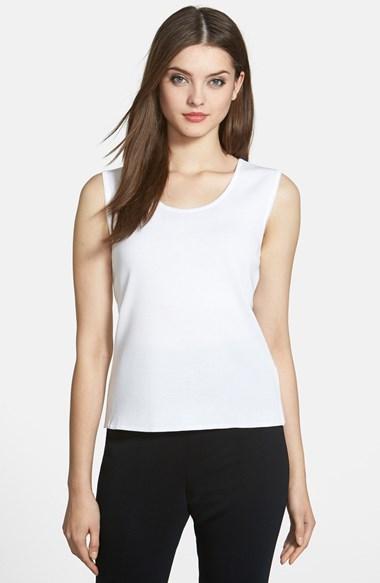 Women's Ming Wang Scoop Neck Knit Tank