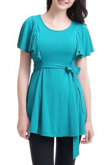 Women's Kimi And Kai Nyssa Belted Maternity/nursing Top