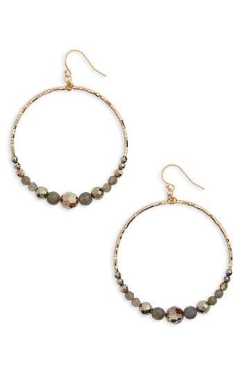 Women's Chan Luu Labradorite Mix Hoop Earrings